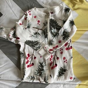 Christmas footy pajamas.